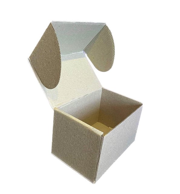 Подарочная коробка самосборная маленькая "Крафтовая" (16х11х10) двусторонний картон