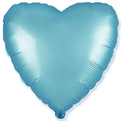 Фольга Flexmetal серце 18" блакитне Сатин