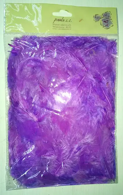 Декоративные перья Фиолетовые