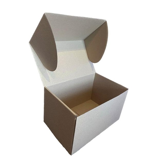 Подарочная коробка самосборная большая "Крафтовая" (34х22х20) двусторонний картон