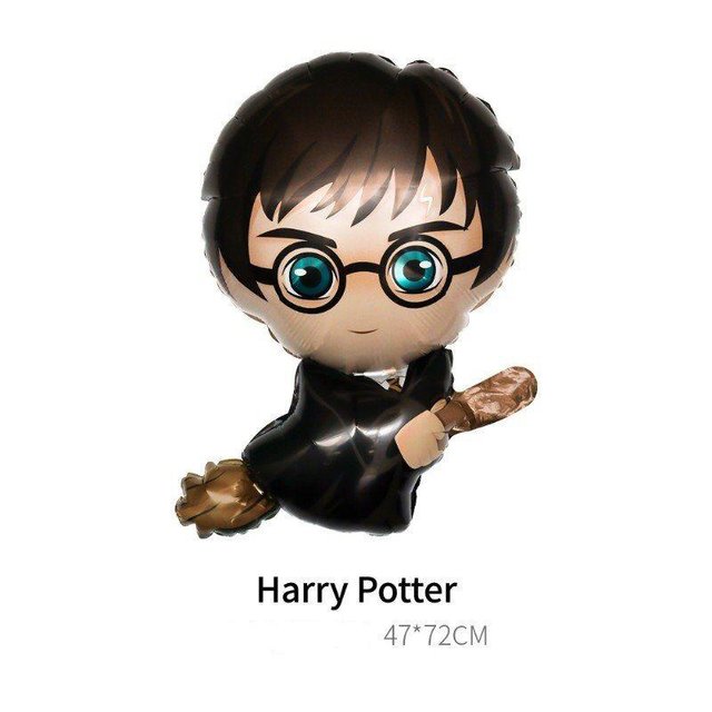 Фольгированная фигура "Гарри Поттер на метле в инд. уп."