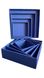 Подарункова коробка двосторонній картон "Синя" (25х25х9)