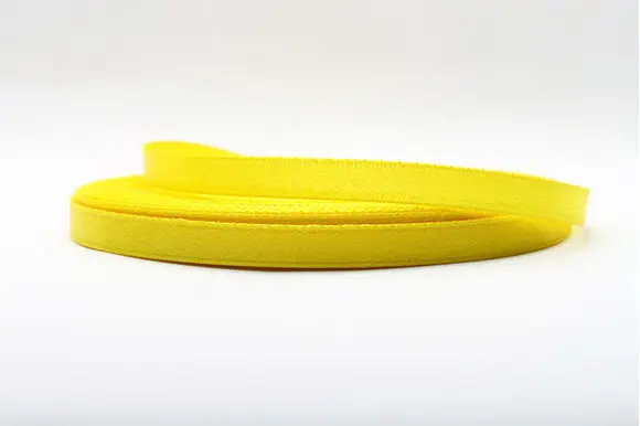 Атласна стрічка 0,6 см (Жовта)