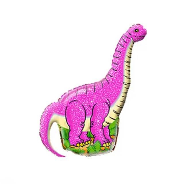 Фольгированная фигура Динозавр 7 (розовый) (Китай) (в инд. упаковке)