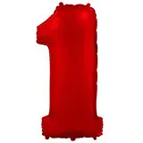 Фольга красная цифра 1 (Flexmetal) (в Инд.уп)
