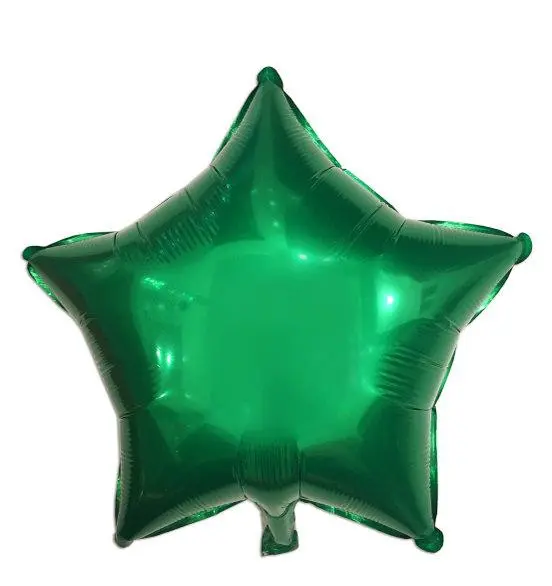 Фольга Китай Звезда 18" зеленая
