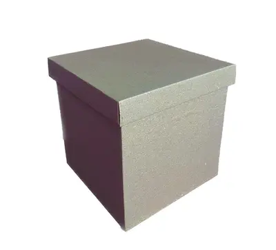 Подарочная коробка двусторонний картон "Крафтовая" (15х15х15)