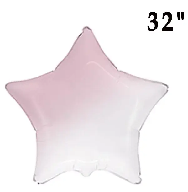 Flexmetal 32" Звезда Омбре Бело-розовая
