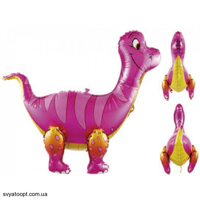Фольгированная фигура Динозавр Pink (Китай) (в инд. упаковке)