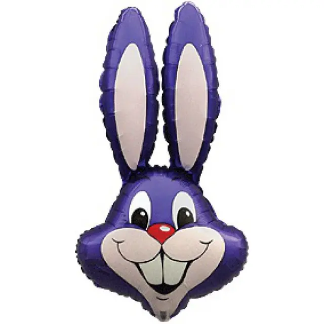 Фольгированная фигура большая Кролик Фиолетовый 0409 Flexmetal (в Инд. уп.)