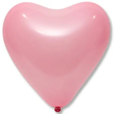 Кульки-серця Everts 12" - 30см рожеві 0341