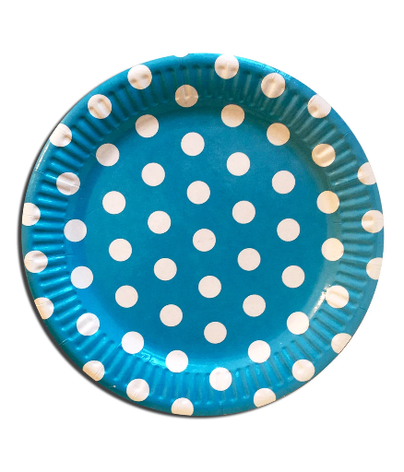 Тарілки "Горох синій" (18,0 см)(10шт-уп)