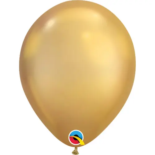 Повітряні кульки Qualatex Хром 11" (28 см). Золото (Gold)