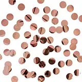 Конфетті коло 50 грамм рожеве золото 12 мм