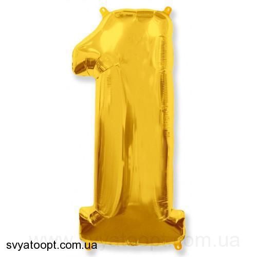 Фольга золото цифра 1 (Китай)