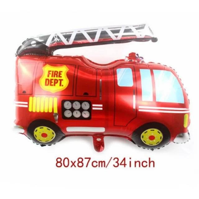 Фольгированная фигура Пожарная машина (Китай) (в инд. упаковке)
