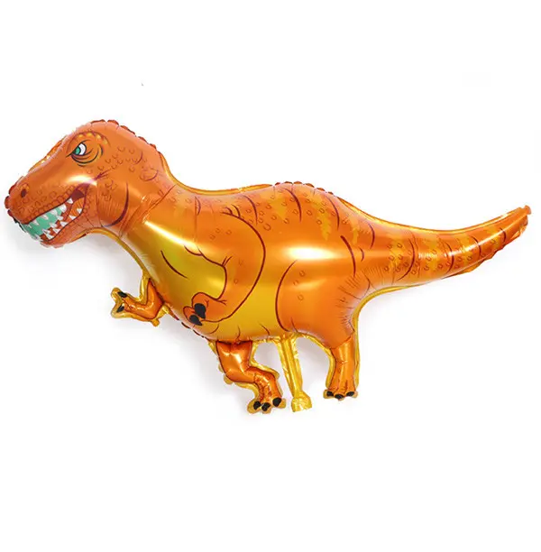 Фольгированная фигура Динозавр золотисто-коричневый (Китай) (в инд. упаковке)