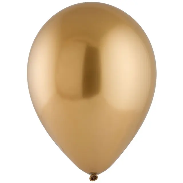 Кульки Everts 12" - 30см Хром сатин золотий (1 шт)