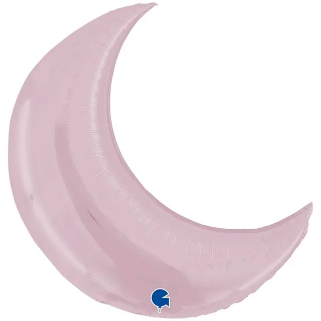Фольгированная фигура большая Луна розовая (Grabo)