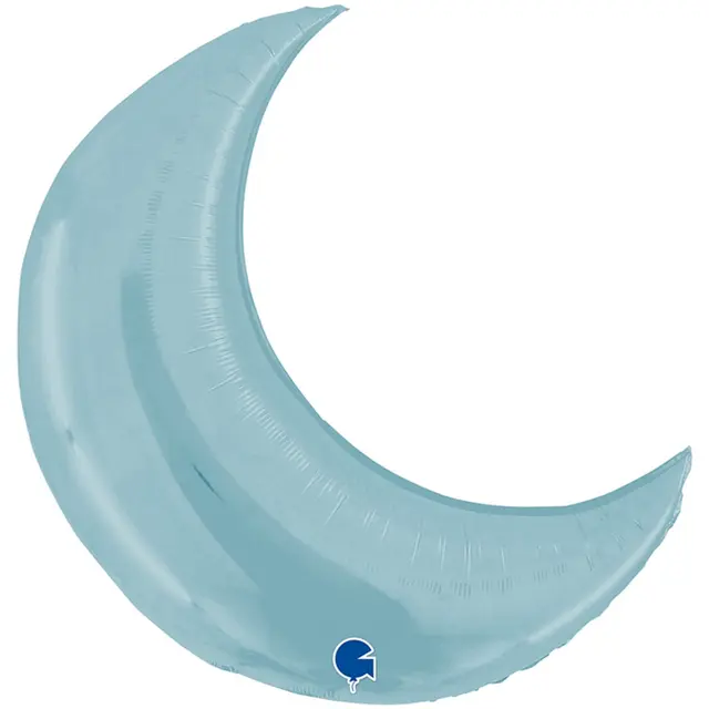Фольгированная фигура большая Луна Голубой (Grabo)