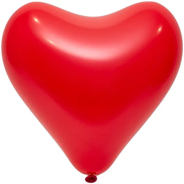 Кульки-серця Everts 12" - 30см червоні 0342