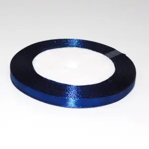 Атласная лента 0,9 см (Синяя)