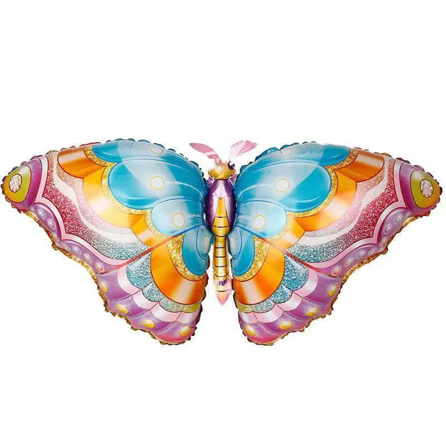 Фольгированная фигура Бабочка цветная 85х45 см (Китай) (в инд. упаковке