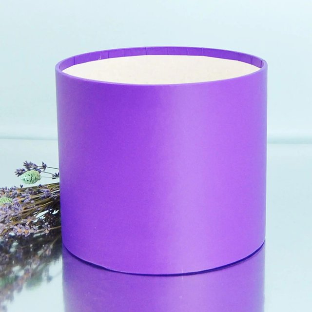Капелюшна коробка Фіолетова (Велика D20)