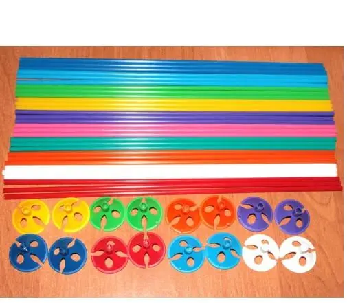 Палочки для воздушных шаров (Разноцветные) 100 шт