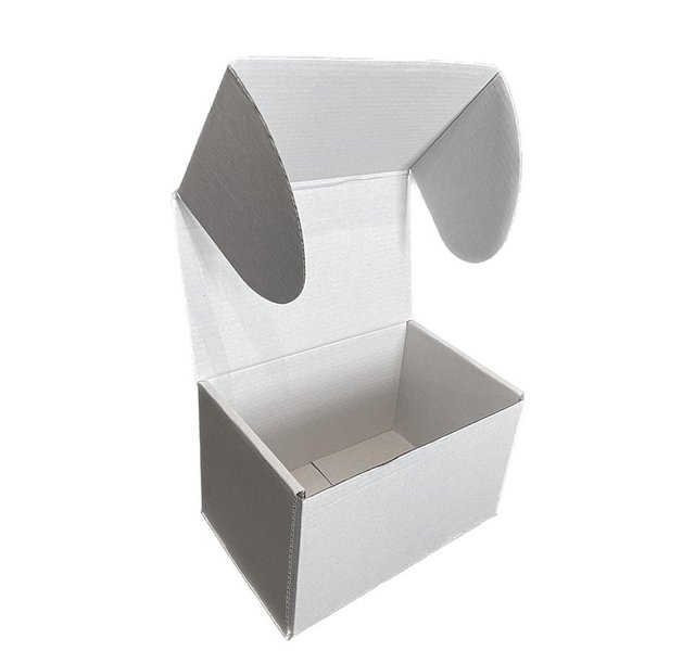 Подарункова коробка самозбірна маленька "Біла" (16х11х10) двосторонній картон