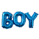 Фольгированная фигура надпись "Boy" (синяя)